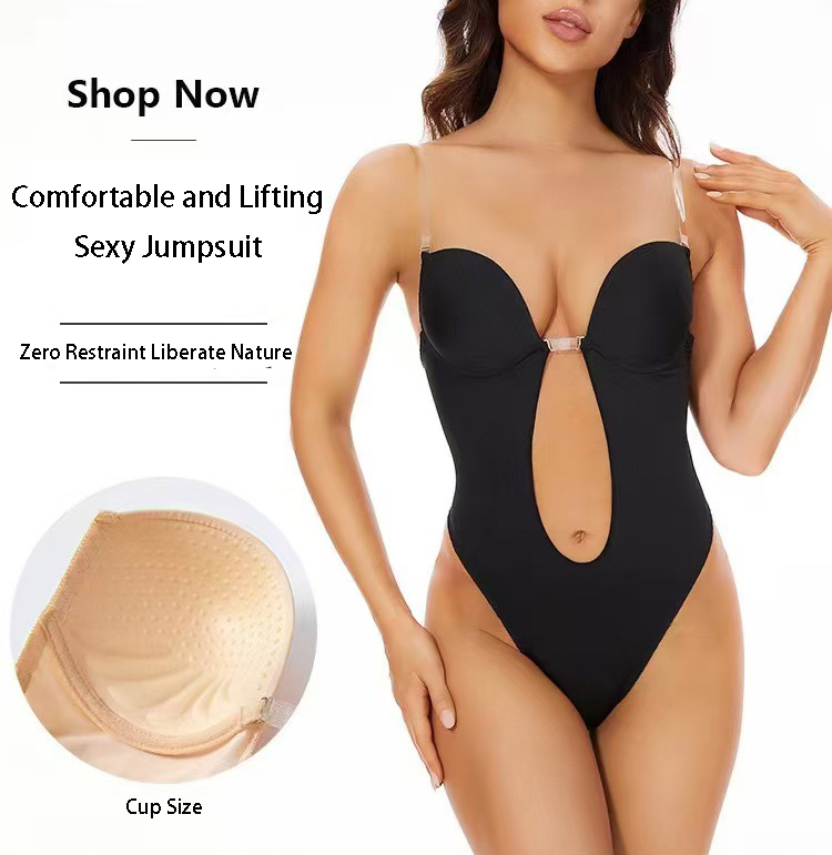 Push Up Bra Padded - Body modellante senza schiena con colla